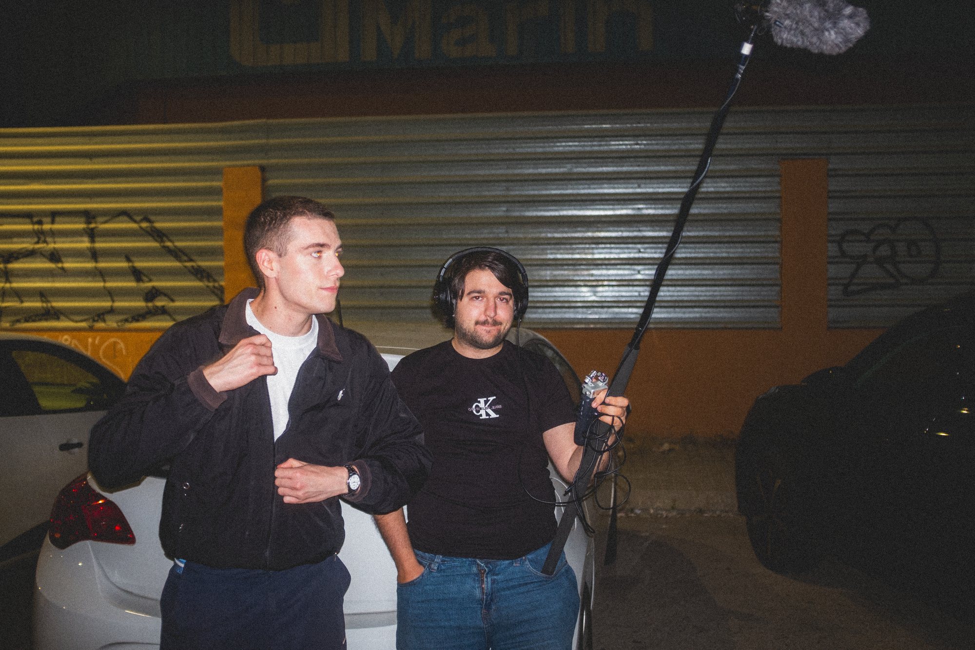 Crew working behind the scenes